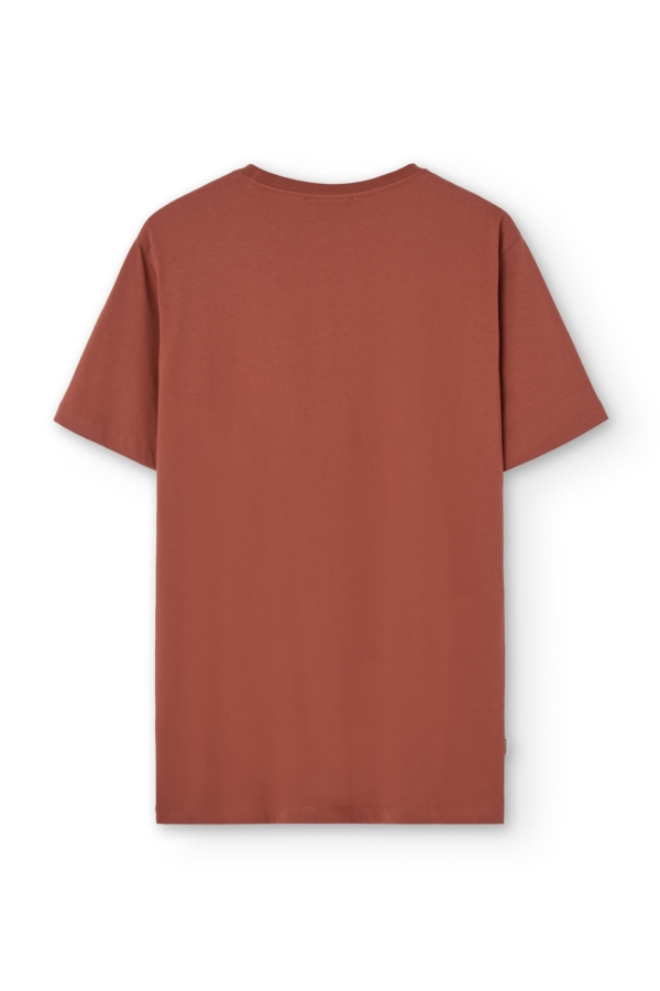 Camiseta unisex George bolsillos rojo marte