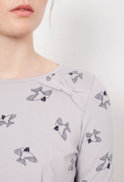 Vestido lazo Lilly gris estampado