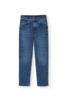 Pantalones Momfit Denim azul desgastado