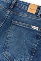 Pantalones Momfit Denim azul desgastado