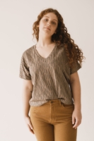 Camiseta Hada oversized marrón corteza