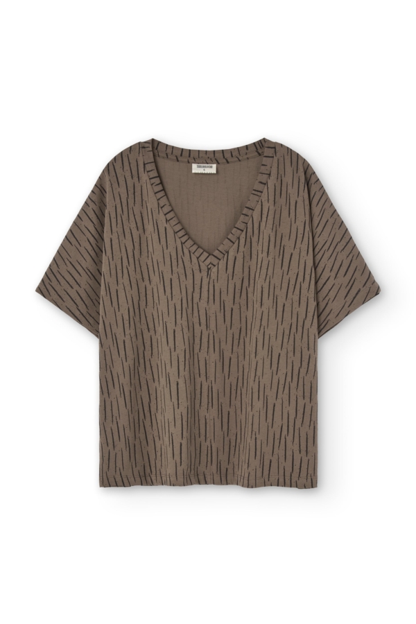Camiseta Hada oversized marrón corteza