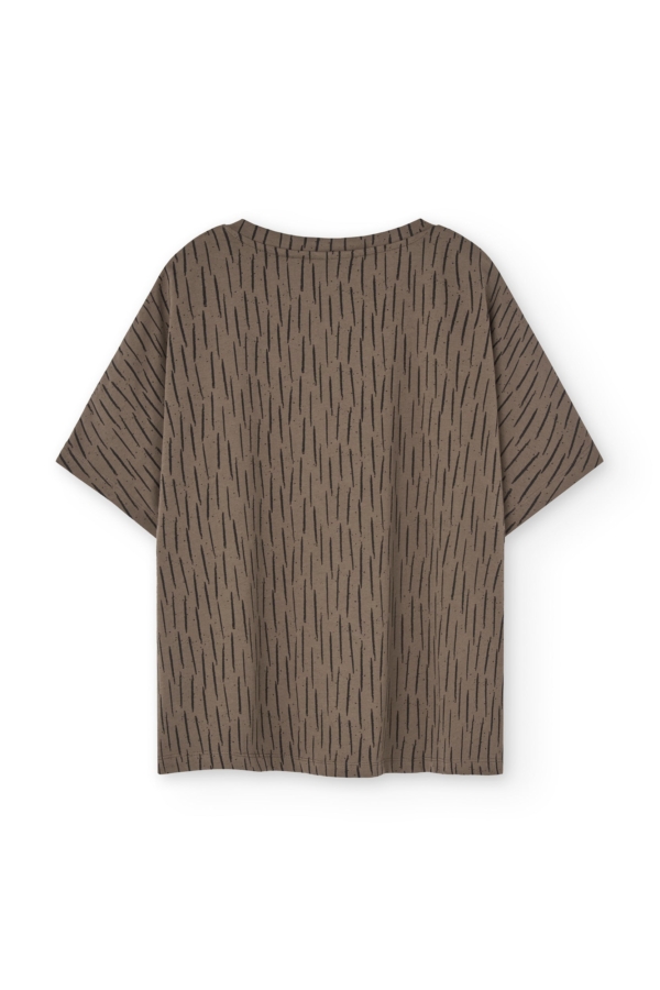 Camiseta Hada oversized marrón corteza