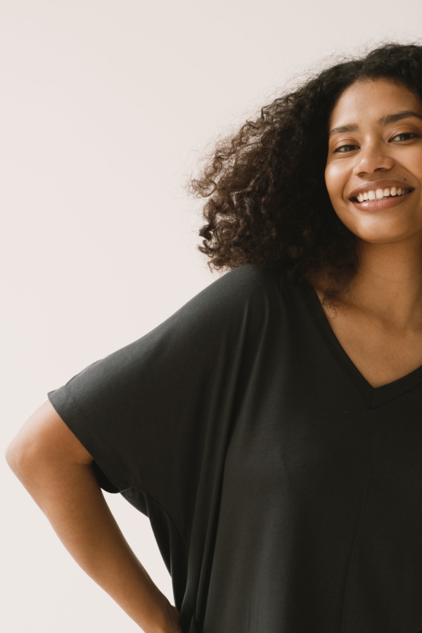 Camiseta Hada oversized Tencel negro