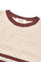 Top Punto Manga Corta Hadara Rayas Marineras Rojo