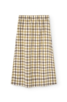 Falda midi Halia vichy algodón orgánico