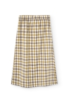 Falda midi Halia vichy algodón orgánico
