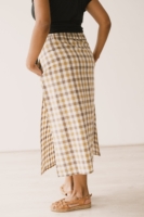 Falda midi Halia vichy algodón orgánico