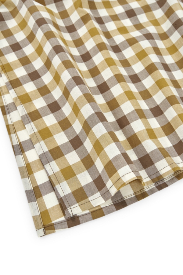 Falda midi Halia vichy algodón orgánico