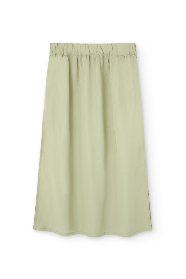 Falda midi Halia Tencel verde jade