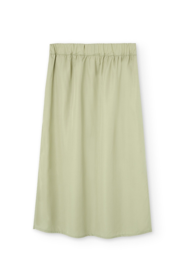 Falda midi Halia Tencel verde jade