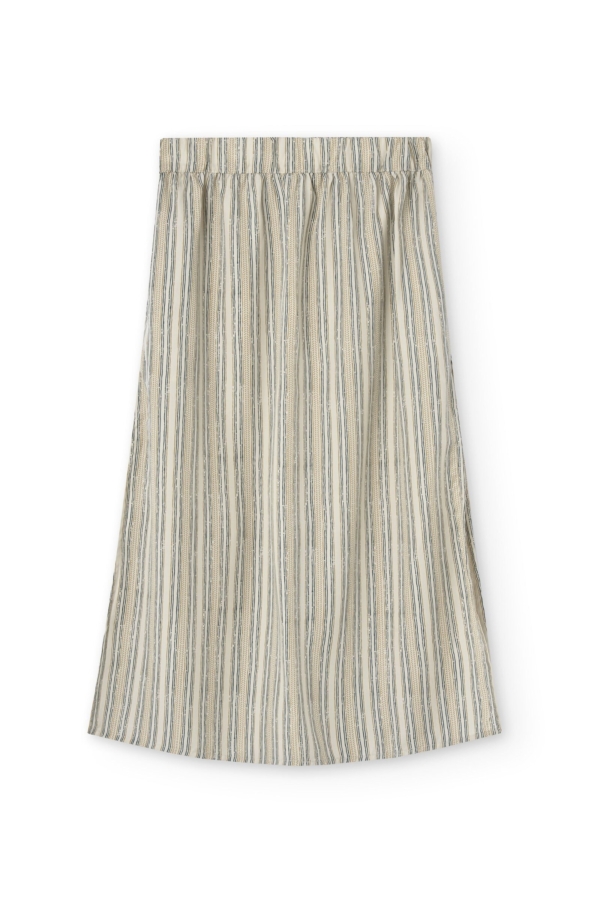 Falda midi Halia Tencel estampado rastro