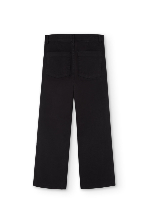 Pantalón Sailor Hani Negro Algodón Reciclado