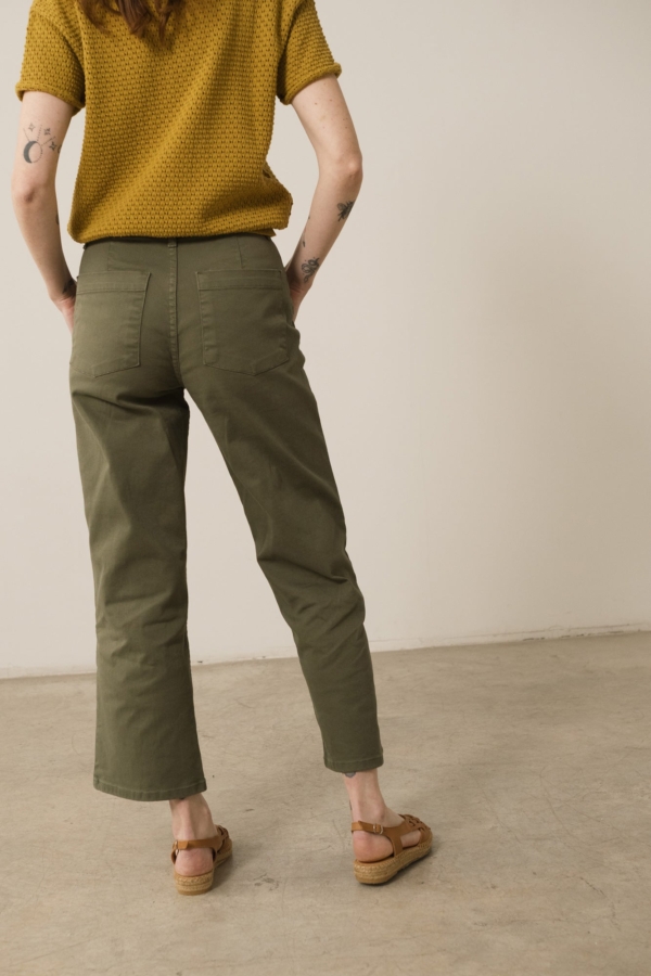 Pantalón Sailor Hani Verde Algodón Reciclado