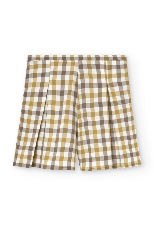 Pantalón corto Hannia Vichy algodón orgánico