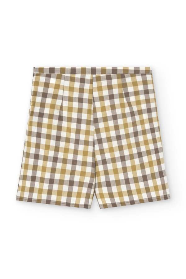 Pantalón corto Hannia Vichy algodón orgánico