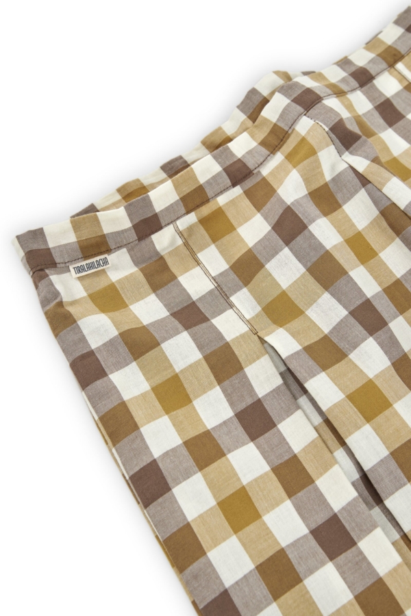 Pantalón corto Hannia Vichy algodón orgánico