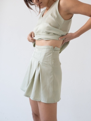 Pantalón corto Hannia Tencel verde Jade
