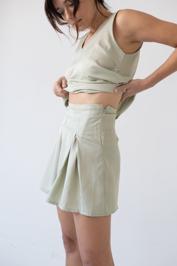 Pantalón corto Hannia Tencel verde Jade