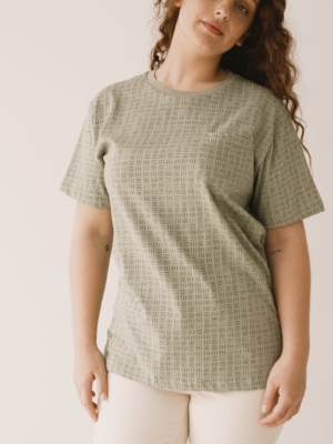 Camiseta unisex Harriet verde mimbre