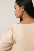 Top Punto Haya Lyocell Tencel Beige Rosado