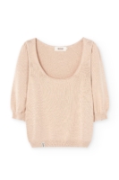 Top Punto Haya Lyocell Tencel Beige Rosado