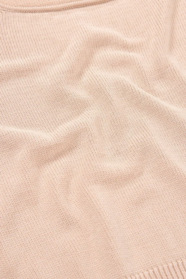 Top Punto Haya Lyocell Tencel Beige Rosado