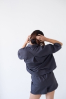 Pantalón corto Hebe Tencel negro