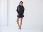 Pantalón corto Hebe Tencel negro