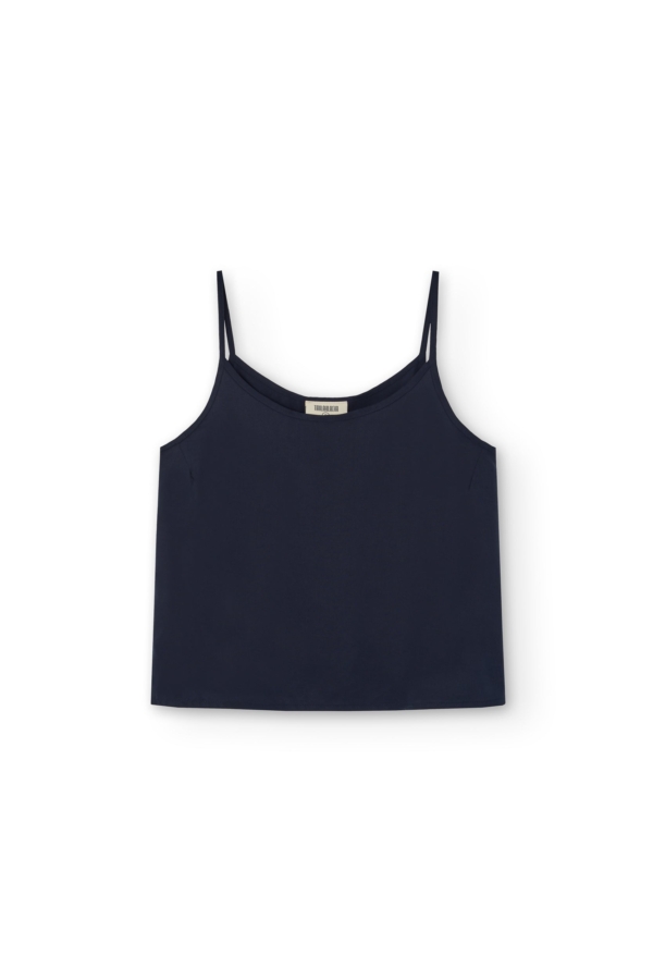 Top Tirantes Heloise Tencel Azul Marino