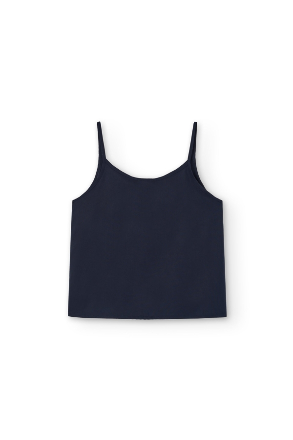 Top Tirantes Heloise Tencel Azul Marino