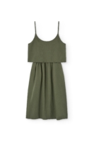 Vestido Tirantes Henar Lino Verde