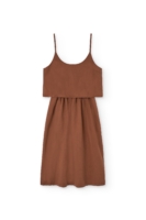 Vestido Tirantes Henar Lino Terracotta