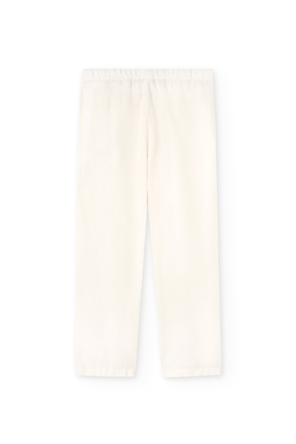 Pantalón Henna Oversized Lino Blanco