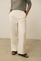 Pantalón Henna Oversized Lino Blanco