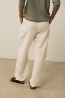 Pantalón Henna Oversized Lino Blanco