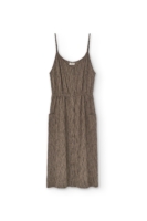 Vestido midi Hiara marrón corteza