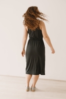 Vestido midi Hiara Tencel negro