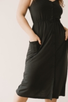 Vestido midi Hiara Tencel negro