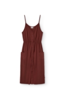 Vestido midi Hiara Tencel rojo