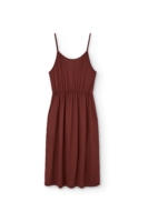 Vestido midi Hiara Tencel rojo