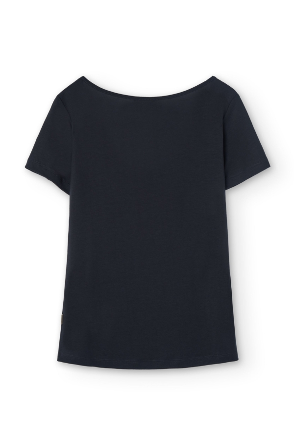 Camiseta Hilda manga corta Tencel negro