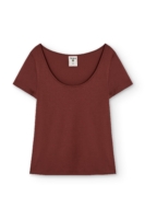 Camiseta Hilda manga corta Tencel rojo