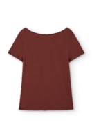 Camiseta Hilda manga corta Tencel rojo