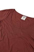 Camiseta Hilda manga corta Tencel rojo