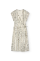 Vestido Hira midi cruzado Tencel estampado rastro