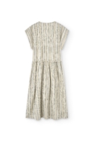 Vestido Hira midi cruzado Tencel estampado rastro