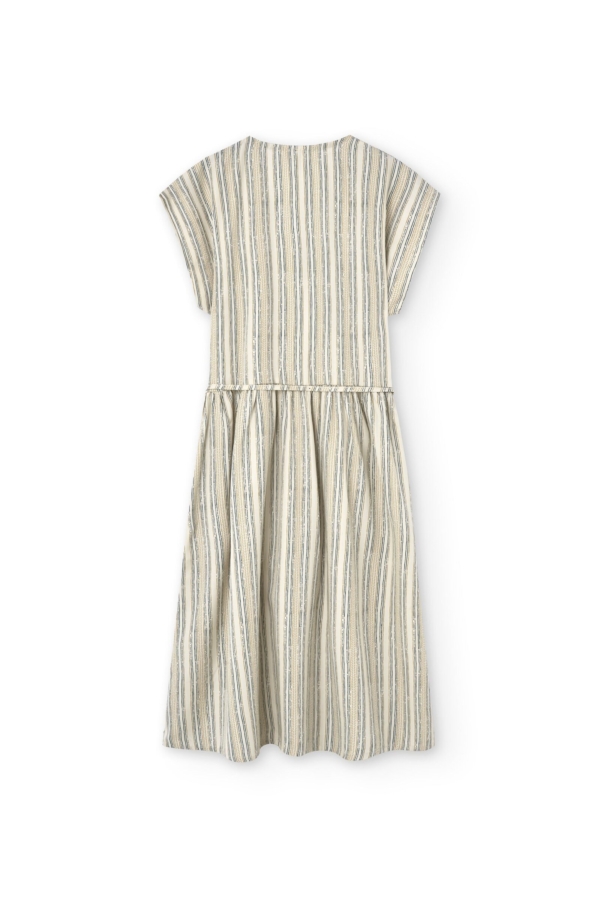 Vestido Hira midi cruzado Tencel estampado rastro