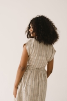 Vestido Hira midi cruzado Tencel estampado rastro