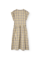 Vestido Hira midi cruzado vichy algodón orgánico